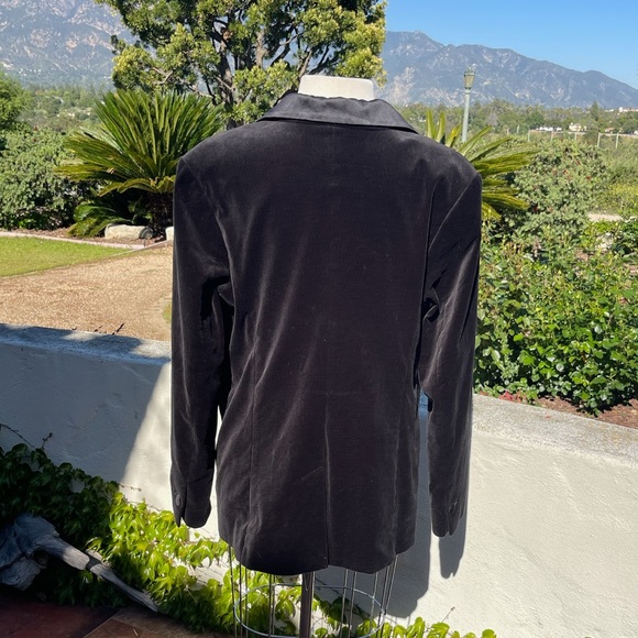 A New Day Black Velvet Tuxedo Jacket - size 14 - Picture 3 of 4